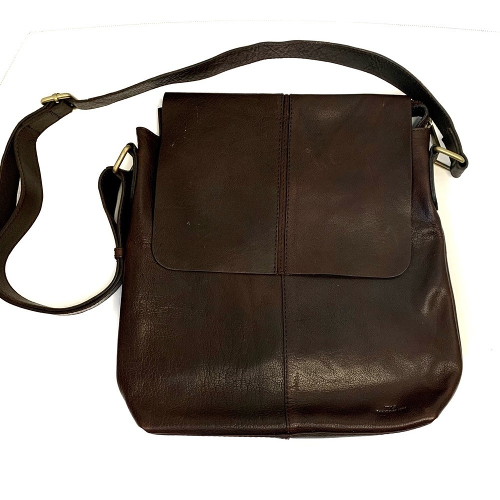 SADDLER SDLR Leather Flap Messenger Crossbody Bag‎